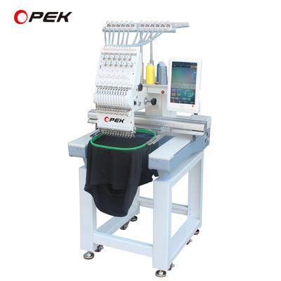 Máquina de bordado computorizada Opek Single Head Multi Needles com velocidade máxima de 850 RPM