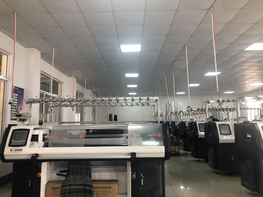Máquina de tricô de suéter Jacquard de alta velocidade para tricô plano sem costura