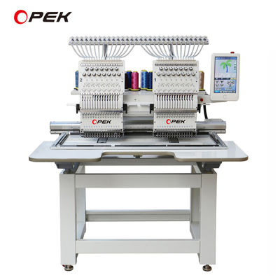 15 Agulhas 2 Cabeça Máquina de Bordado Computadorizada com Garment Hoop Perfeito na França