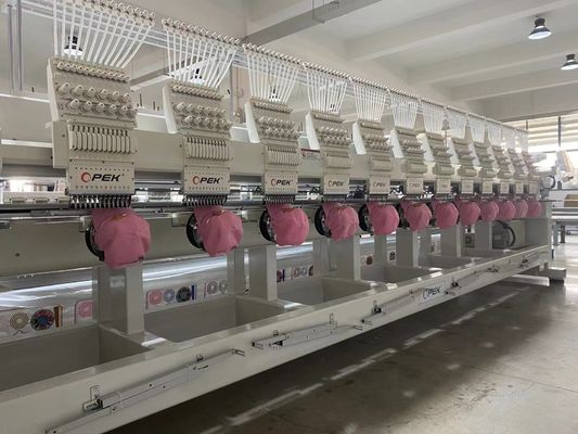 Máquina de bordado Opek 3 em 1 2 cabeças 390 KG A solução definitiva para a tecelagem final