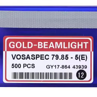 VOSSPE 79.85-5 Máquina de tricotar metálica plana de luz dourada Agulha para tricotar de precisão