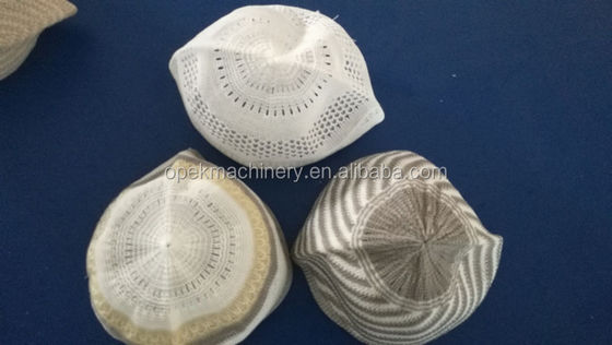 Máquina de tricô de curvatura circular Jacquard para casa Computarizada de tricô de bonés muçulmanos