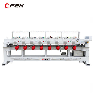 Certificado ISO/CE Opek 8 cabeças Industrial 12/15 Agulhas Computador 400*500mm Máquina de bordado plano