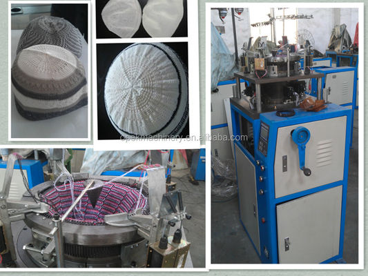 Mercado de Varejo Máquina de tricô de boné árabe muçulmano
