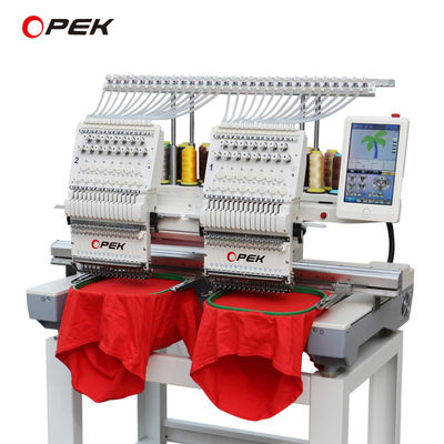 Língua 14 Línguas Suporte OPEK 12 15 Máquina de bordado de camisetas e toalhas computadorizada