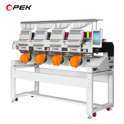 400*440 mm Área de bordado Máquina de bordado industrial de 4 cabeças com gancho rotativo KOBAN