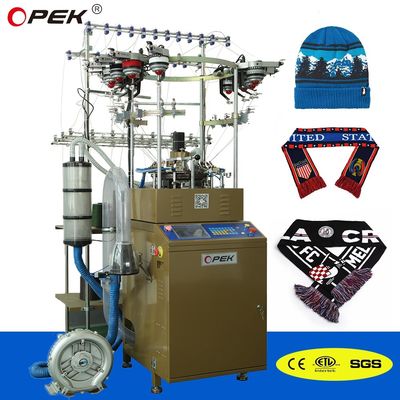 2 Sistema Computadorizado Jacquard Camisola Chapéu Escarta Máquina de tricô para lojas de vestuário