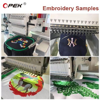 Máquina de bordado de cabeça única com computador OPEK para fabricação de camisetas de chapéu e logotipo plano