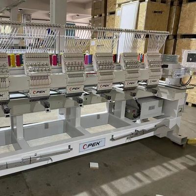 Máquina de fabricação de bordados industriais computadorizados para camisetas de chapéu