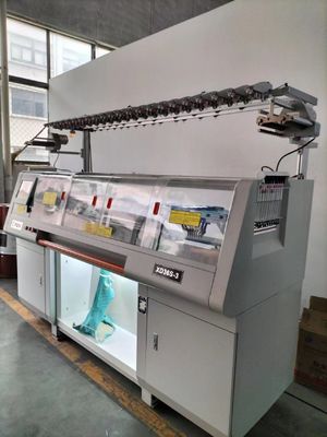 Três sistemas Hengqiang máquina de tricô para fabricação de sapatos 72 polegadas largura de tricô