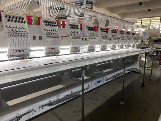 Certificado ISO/CE/ETL 9 Agulhas 20 Cabeças Máquina de bordado plano computadorizada de alta velocidade