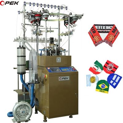 1 kW Máquina de tricotar chapéus e lenços Jacquard totalmente informatizados para chapéus de malha