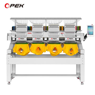 600W potência 4 cabeça 615 KG Máquina de bordado automático plano