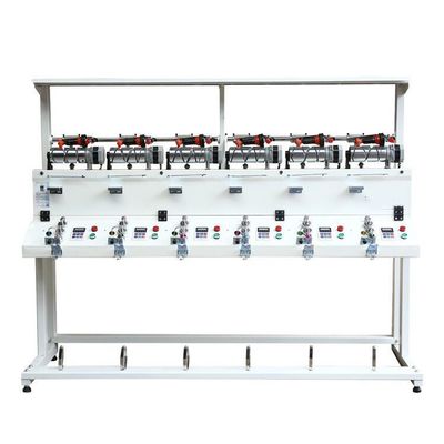 1000RPM/min Velocidade de tricô Máquina de enrolar fios têxteis de seis cabeças para operação fácil