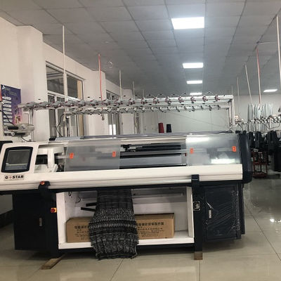 Máquina de tricô plana para multi-gauge com suéter totalmente informatizado