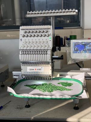 Máquina de bordado de boné OPEK Cabeça única para chapéu de camiseta chapéu plano Alta velocidade computadorizada