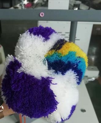 3 GG Máquina de franjas de pompom de poliéster para produção de pompom redondo
