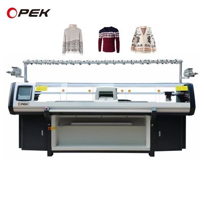 Máquina de tricô de camisola plana totalmente de moda com capacidade de 1280 kg e velocidade de 1,2 m/s
