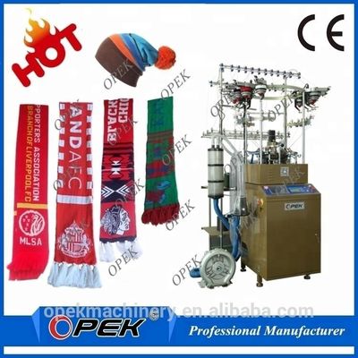 Revolucione a sua máquina de tricotar lenços de fã de futebol totalmente computadorizada