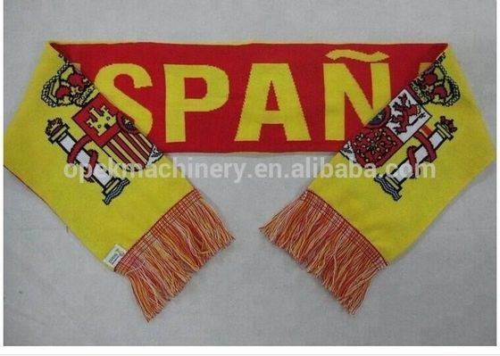 Revolucione a sua máquina de tricotar lenços de fã de futebol totalmente computadorizada