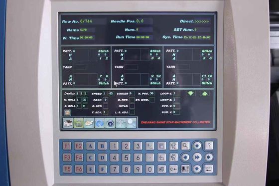 Método de tricô duplo avançado multi-gauge 8-10-12 Máquina de tricô plana para calçados superiores